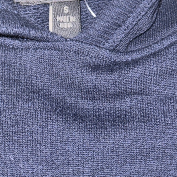 NWT Banana Republic Men’s Navy Hooded Sweatshirt with Pockets Size Small - Picture 6 of 9